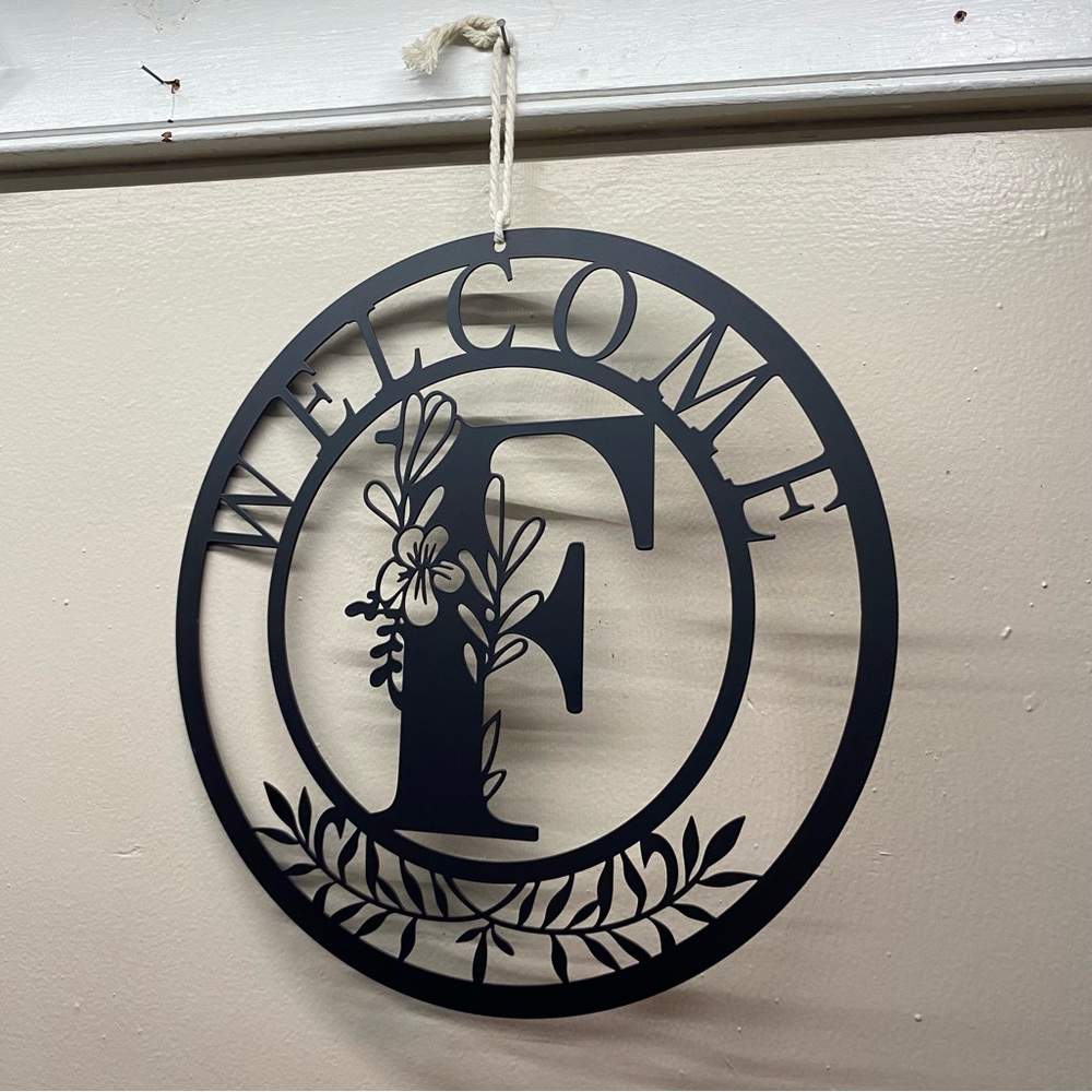 Metal Initial Door Hanger